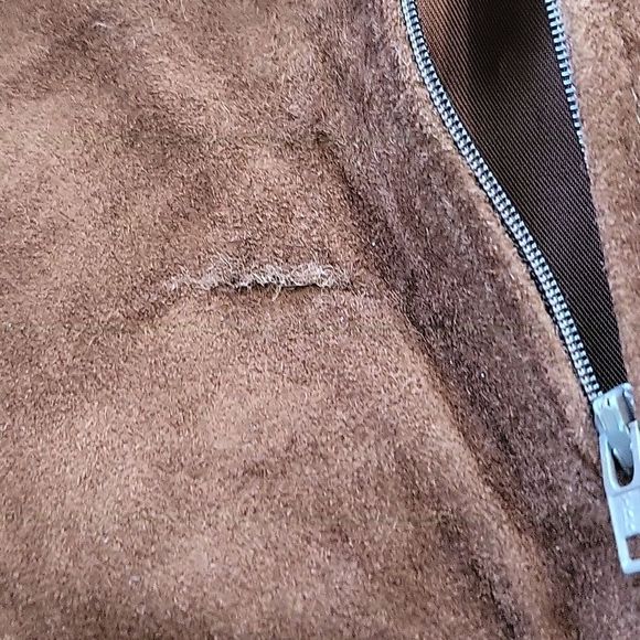 POSITANO Vintage 90s Genuine Leather Suede Western Maxi Skirt Size 10 - Picture 8 of 10